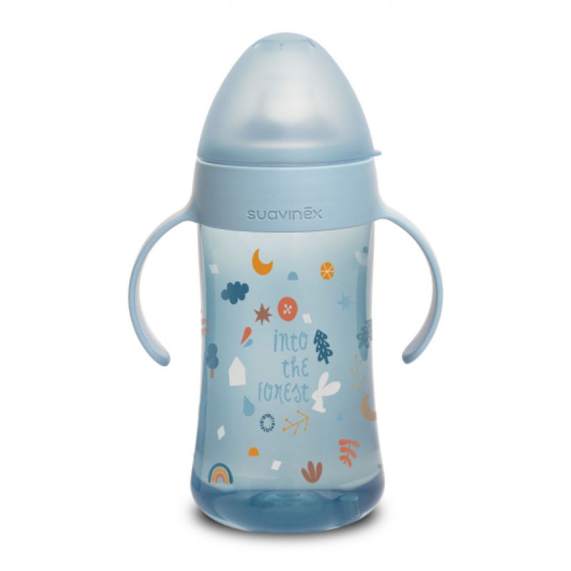 Изображение товара Поильник Совинекс Инту зе Форест с ручками, 270 мл, голубой