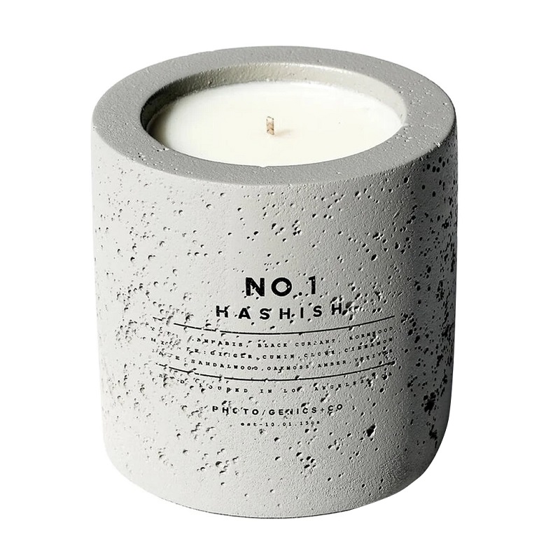 Изображение товара Парфюмированная свеча в керамической вазе Photo/Genics+Co No.1 Hashish 260 г