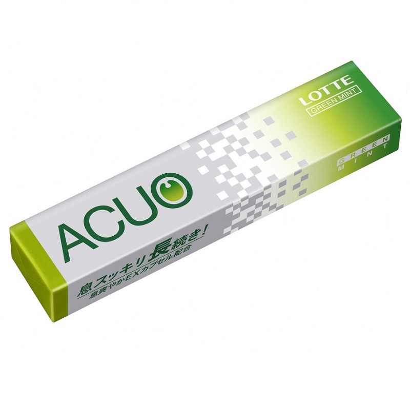 Изображение товара ЛОТТЕ Acuo Зеленая мята жевательная резинка 21 г высокого качества