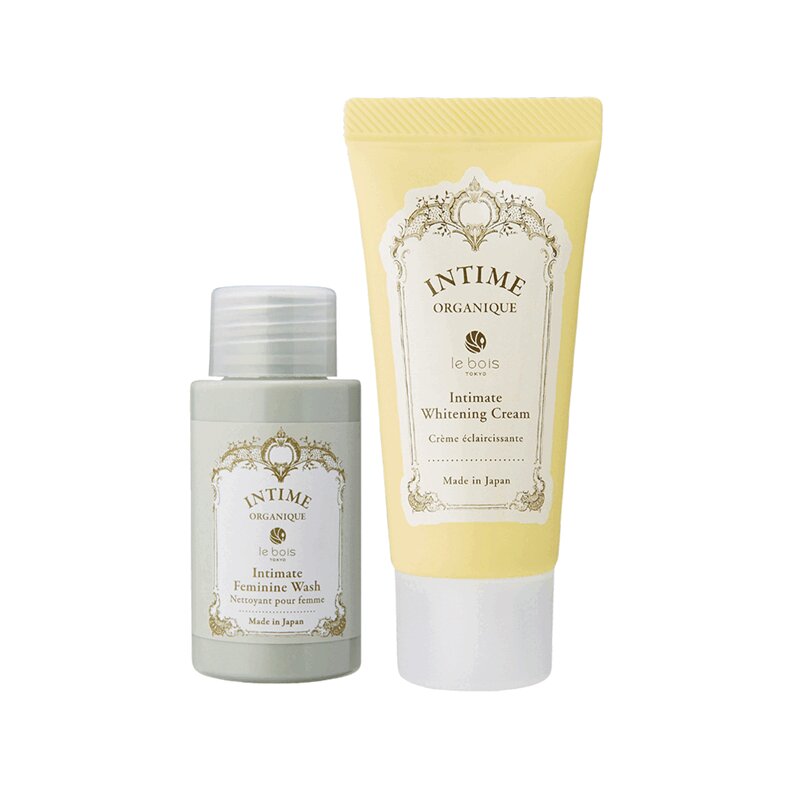 Изображение товара Дорожный набор для ухода Intime Organique гель очищающий 30 мл и крем осветляющий 30 г