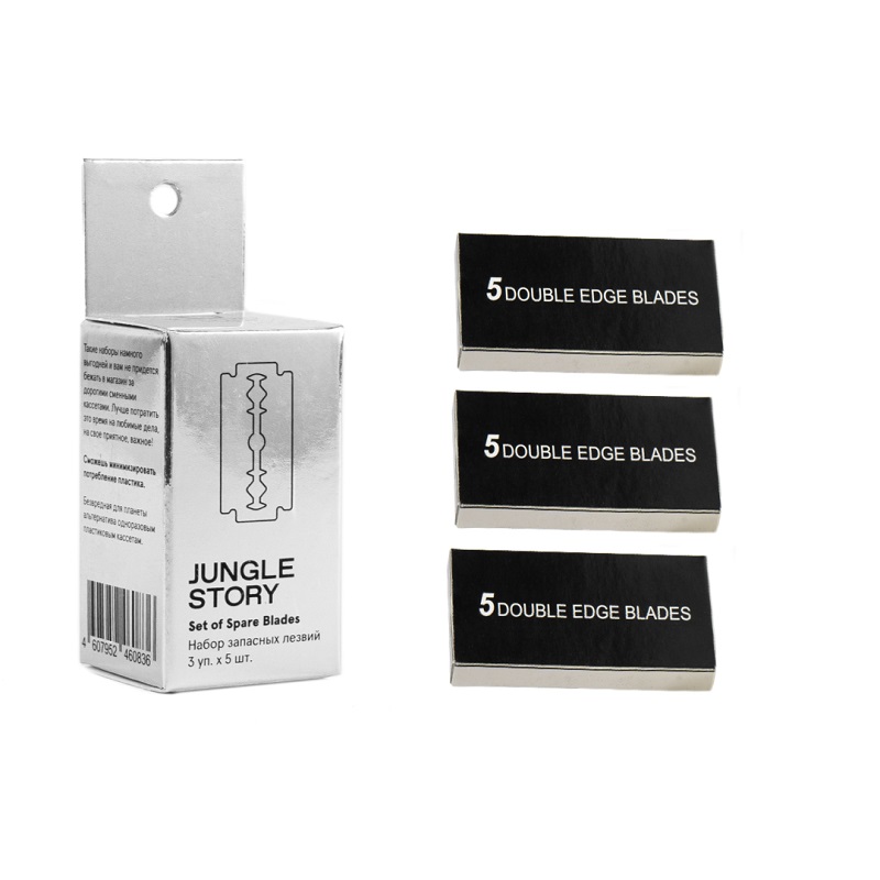 Изображение товара Комплект из 15 лезвий для Т-образного станка Jungle story
