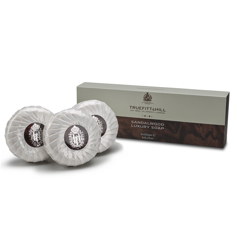 Изображение товара Мыло для рук и тела Truefitt&Hill Sandalwood 150 г 3 шт - роскошный уход