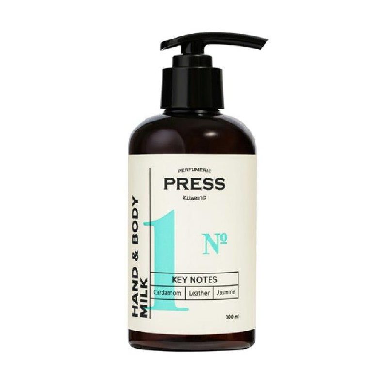Изображение товара Увлажняющее молочко для тела и рук Press Gurwitz №1 Кардамон-Кожа-Жасмин 300 мл