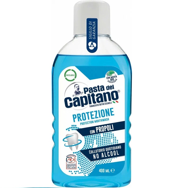 Изображение товара Pasta del Capitano Защитный ополаскиватель для полости рта с прополисом 400 мл
