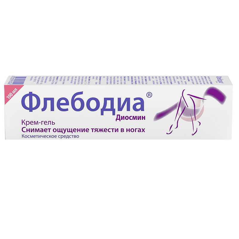 Изображение товара Флебодиа Крем-гель для ног 100 мл для усталости и тяжести