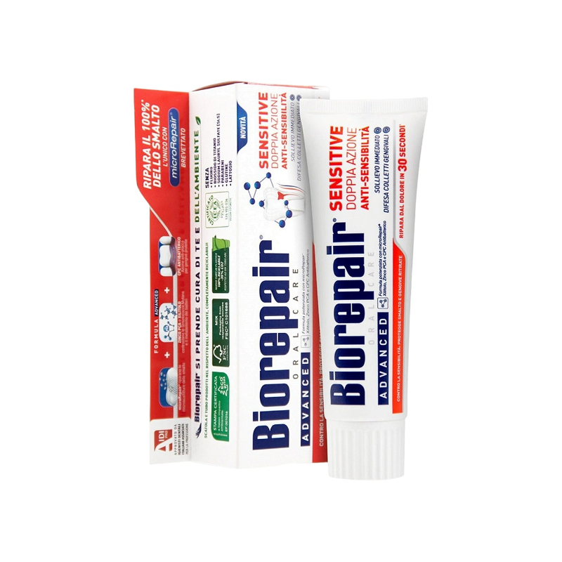 Изображение товара BioRepair Сенситив Дабл Экшн Паста зубная против чувствительности 75 мл