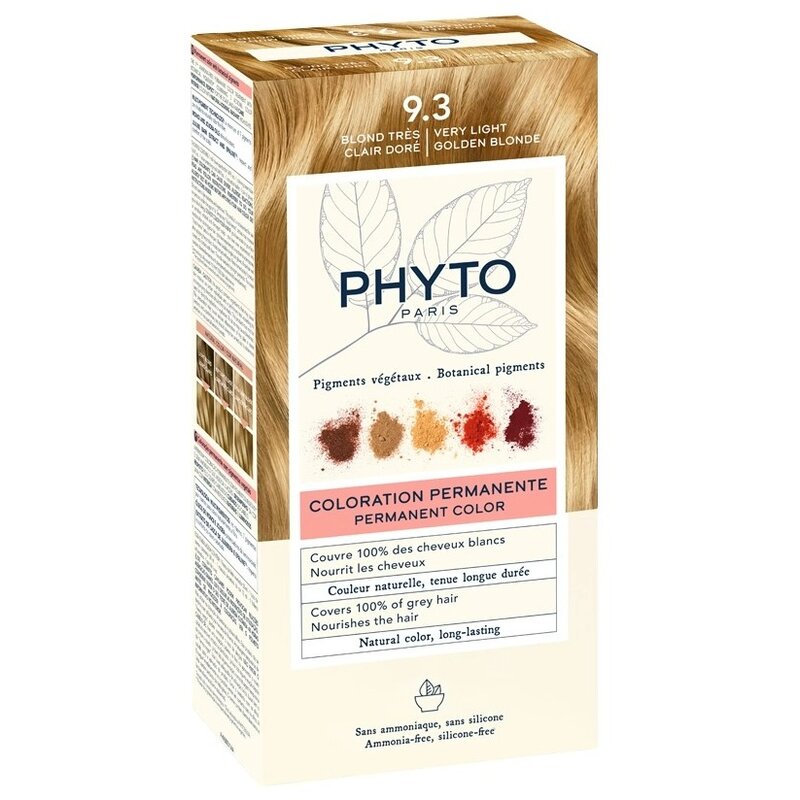 Изображение товара Phyto Крем-краска для волос Тон 9.3 Очень светлый золотистый блонд