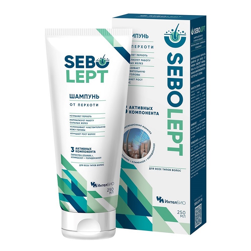 Изображение товара Шампунь от перхоти СЕБОЛЕПТ 250 мл для ухода за волосами