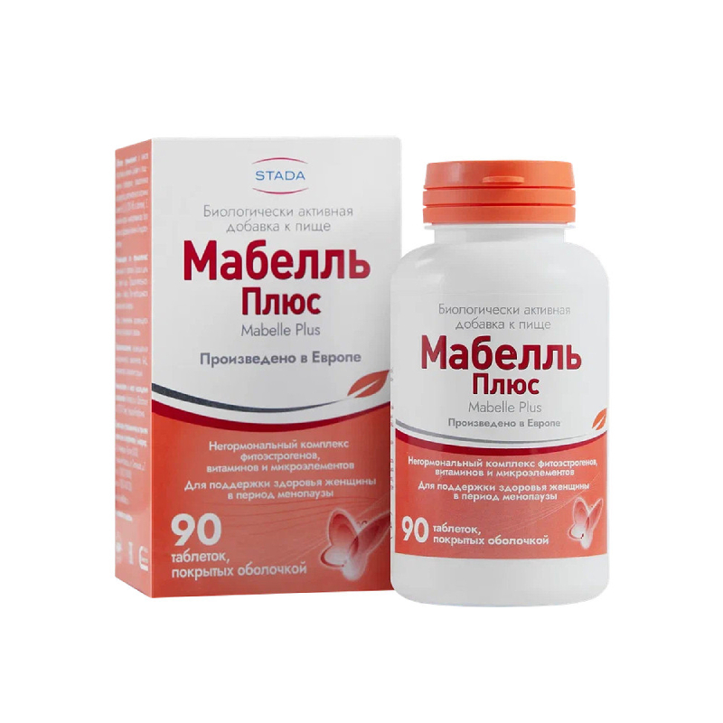 Изображение товара Мабелль Плюс таблетки для поддержки женщин в менопаузе 90 шт