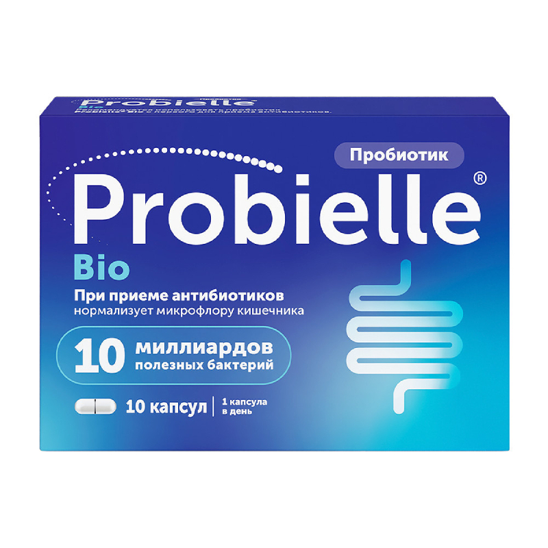 Изображение товара Probielle Bio Пробиотик капсулы 10 шт для восстановления кишечной флоры