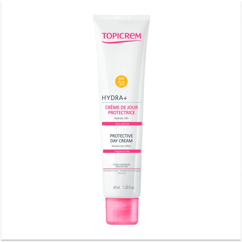 Изображение товара Дневной крем Topicrem Hydra+ с SPF 50 40 мл для защиты и увлажнения