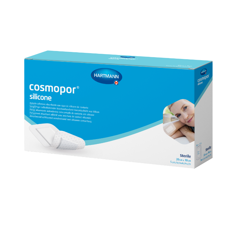 Изображение товара Космопор Силикон Повязка пластырного типа впитывающая 20х10 см 5 шт