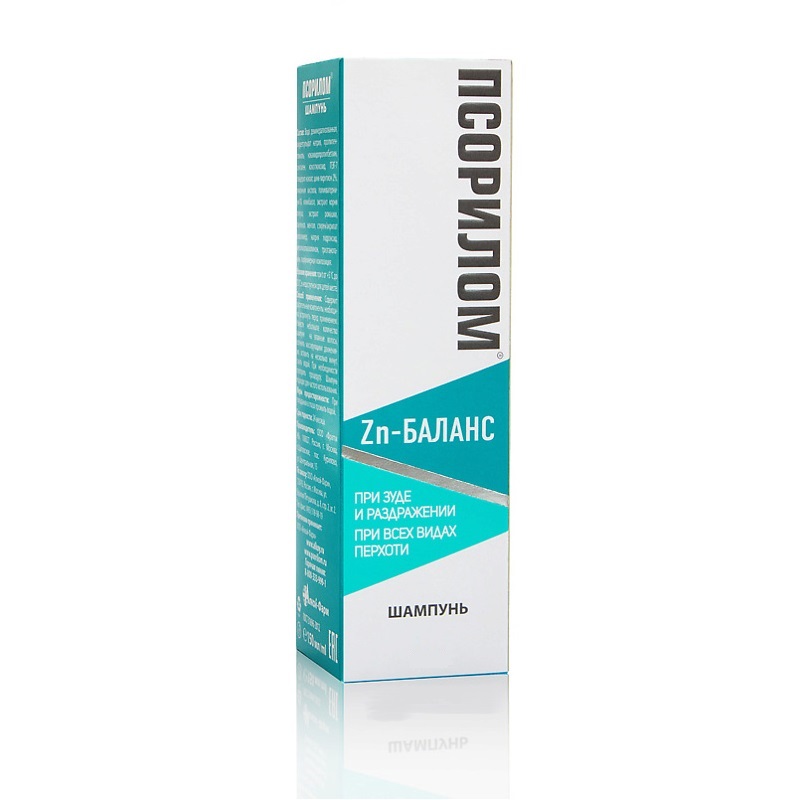Изображение товара Псорилом Zn-Баланс Шампунь при зуде и раздражении 200 мл для перхоти