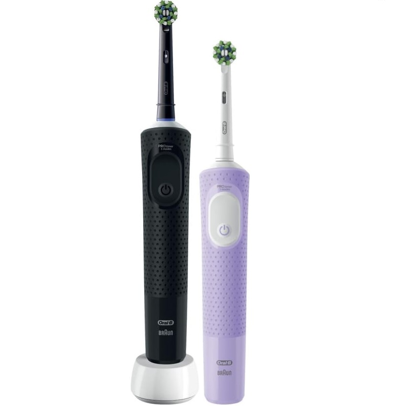 Изображение товара Набор электрических зубных щеток Oral-B Виталити Про 2 шт с режимом Sensitive Plus