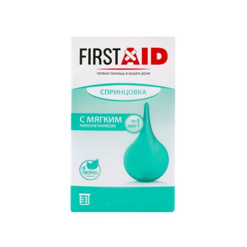 Изображение товара Пластизольная спринцовка FirstAid 1А 30/35 мл для гигиены и ухода