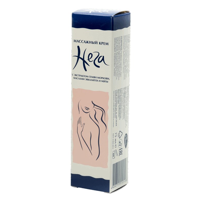 Изображение товара Массажный крем Нега 75 мл с ароматерапией для мышц и кожи