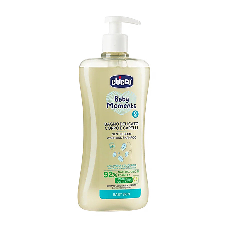 Изображение товара Chicco Baby Moments Пена для мытья волос и тела 500 мл