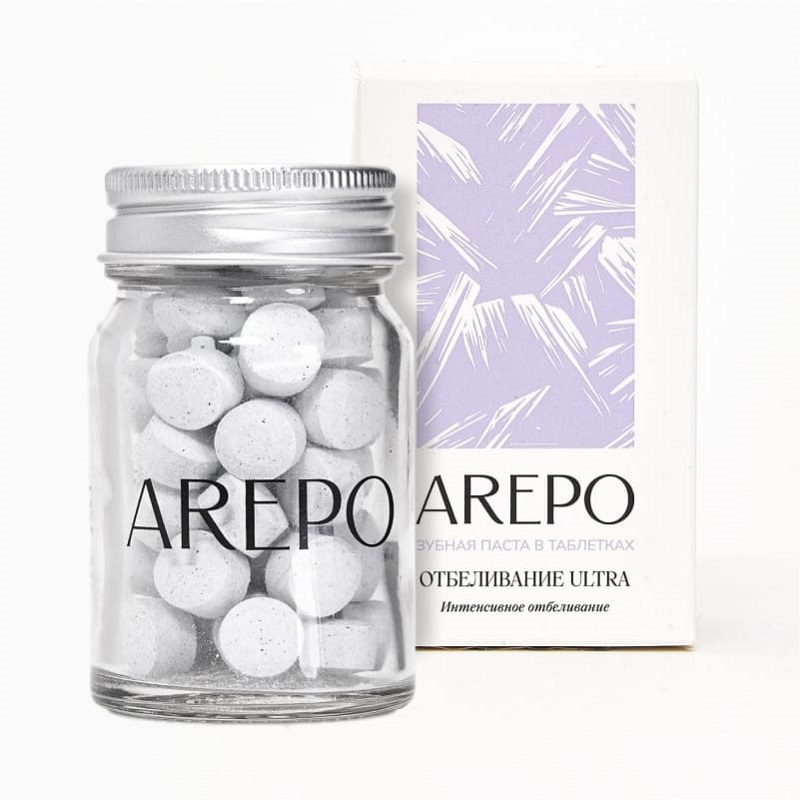 Изображение товара Паста зубная в таблетках Арепо для отбеливания 55 шт