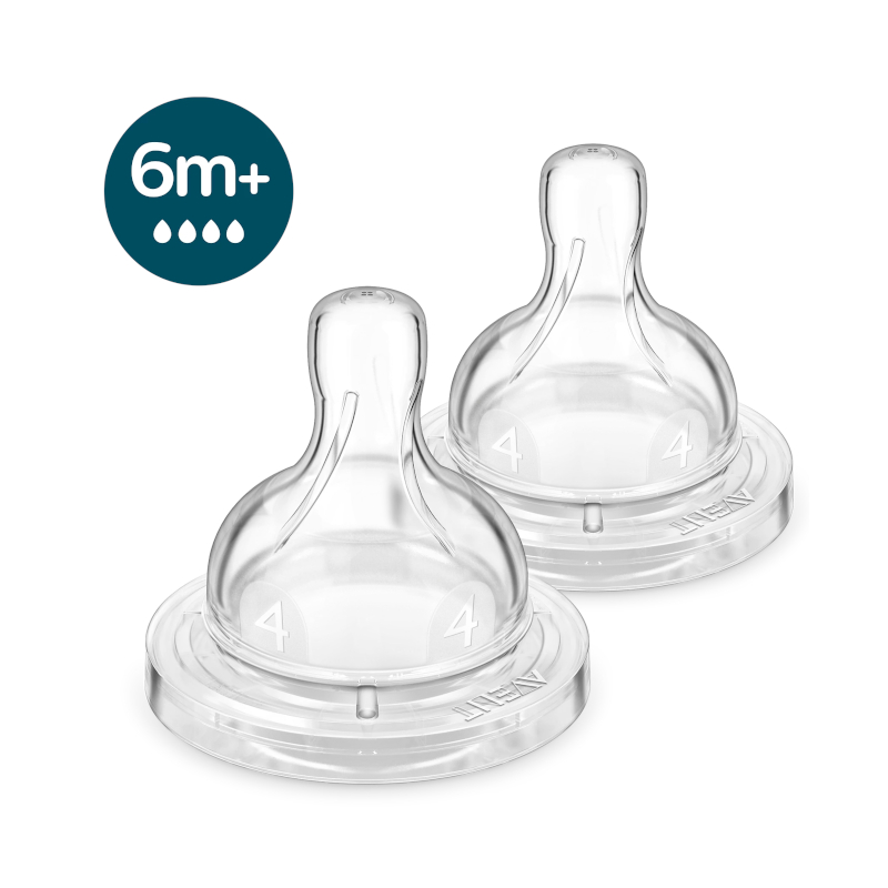 Изображение товара Авент Анти-колик Соска для густых жидкостей 6 мес+, 2 шт, силикон