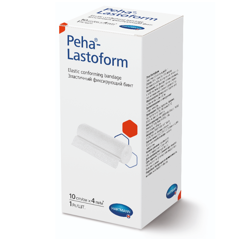 Изображение товара Эластичный фиксирующий медицинский бинт 10 см х 4 м Пеха-ластоформ