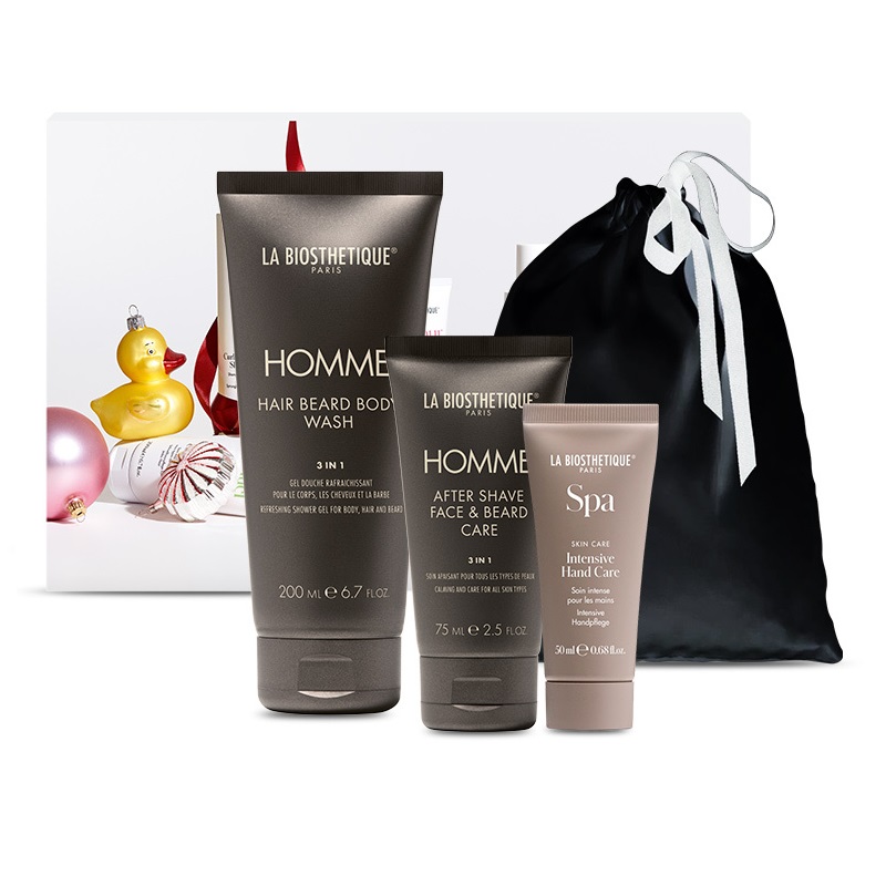 Изображение товара Комплект мужских средств для ухода La Biosthetique рождественский набор