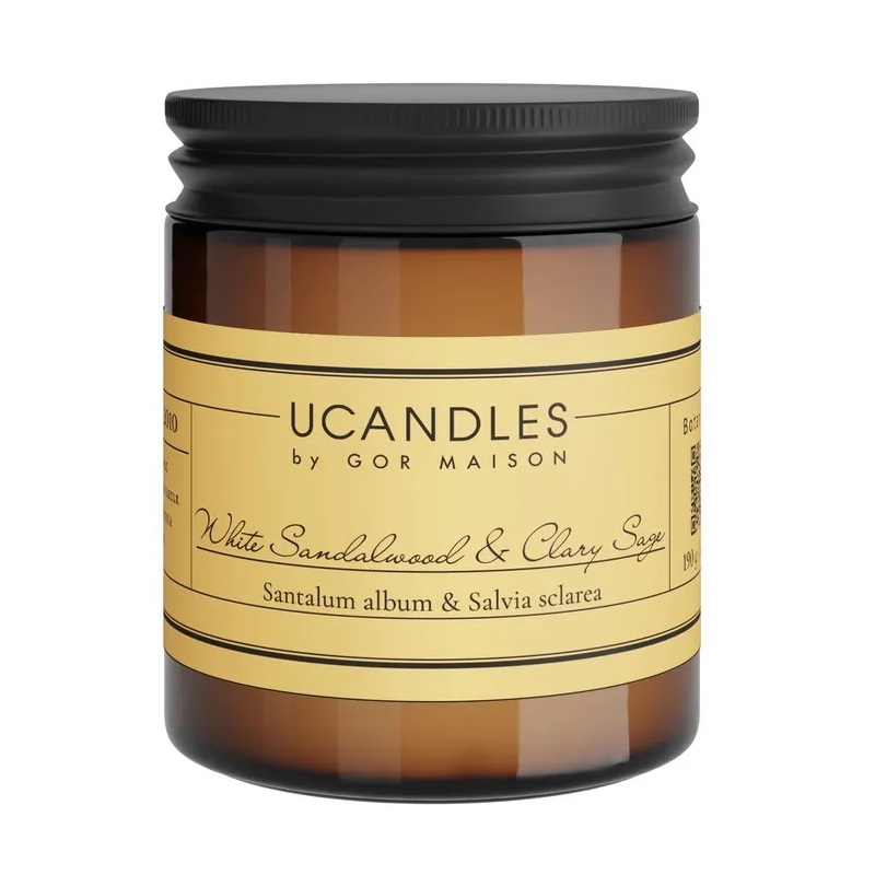 Изображение товара Ароматическая свеча в банке Ucandles Ботаник с белым сандаловым деревом