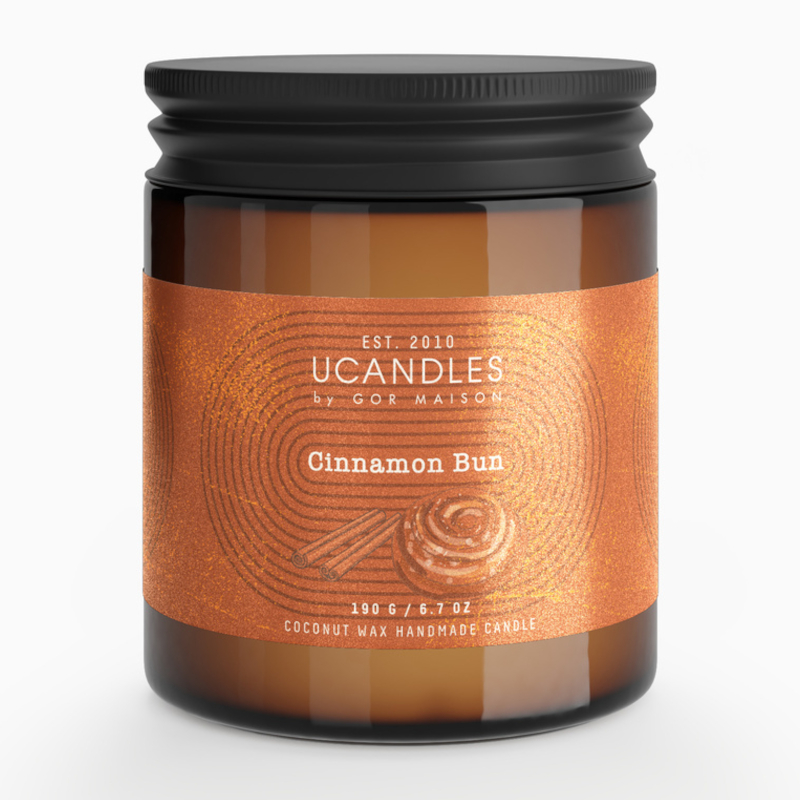 Изображение товара Ароматическая свеча Ucandles Les Saisons Булочка с корицей 190 г