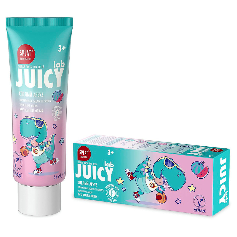 Изображение товара Splat Juicy Lab Зубная паста с фтором для детей от 3 лет вкус Арбуз 55 мл