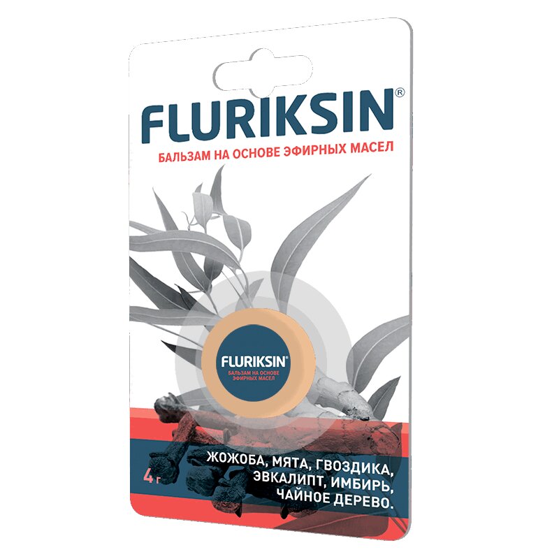 Изображение товара Флюриксин бальзам косметический на эфирных маслах 4 г для профилактики и разогрева