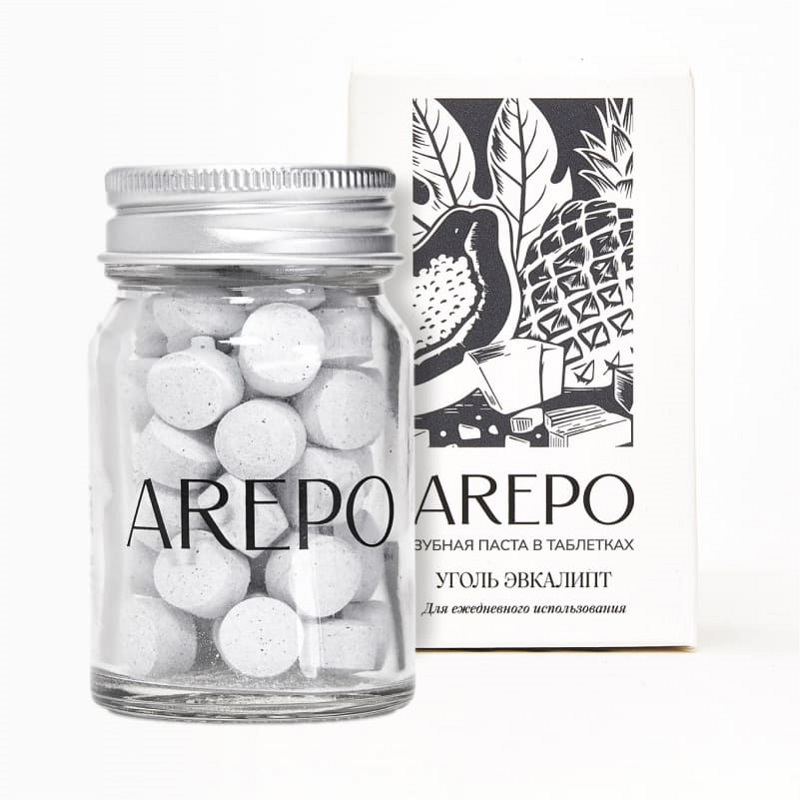 Изображение товара Уголь зубная паста в таблетках Эвкалипт 55 шт - натуральная гигиена полости рта