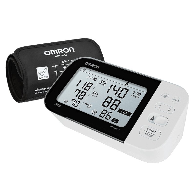 Изображение товара Автоматический тонометр Omron M7 Intelli IT с адаптером и манжетой 22-42 см