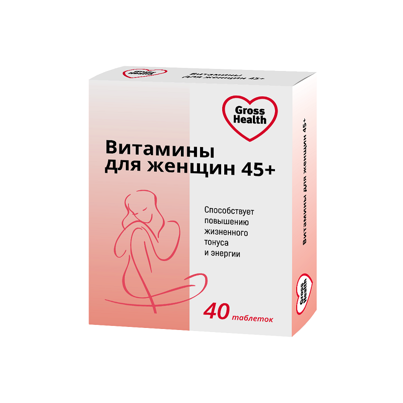 Изображение товара Гросс Хелс Витамины для женщин 45+ таблетки 40 шт