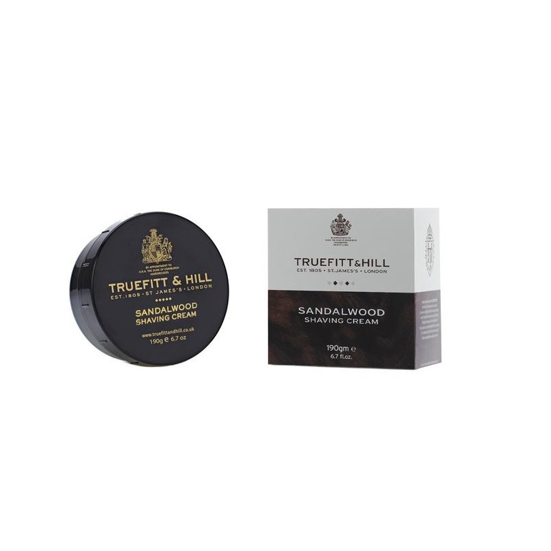 Изображение товара Крем для бритья Truefitt&Hill Sandalwood 190 г - мягкое и комфортное бритье