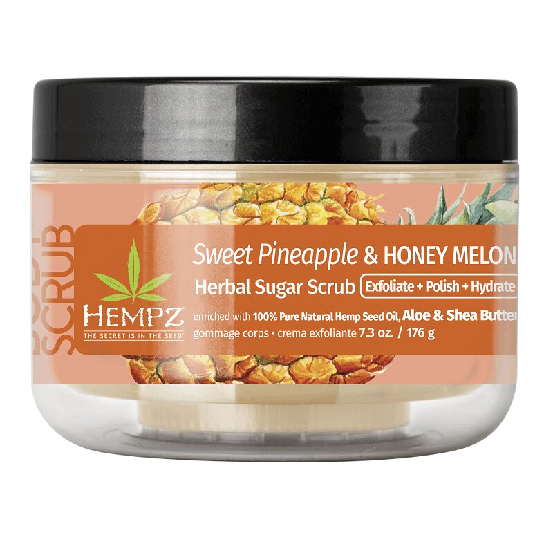 Изображение товара Hempz Сахарный скраб для тела Ананас и медовая дыня 176 г натуральный уход