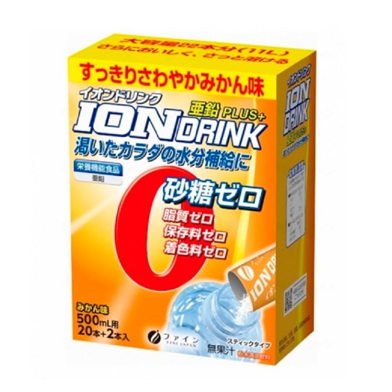 Изображение товара Fine Japan Ионный напиток с цинком 22 шт для поддержки иммунитета и энергии