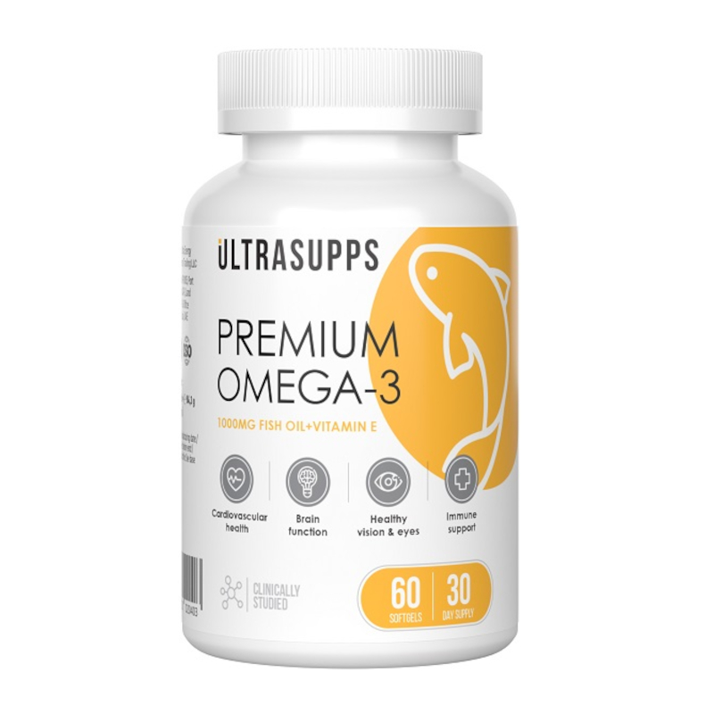 Изображение товара Ультрасаппс Премиум Омега-3 капсулы 60 шт - поддержка здоровья