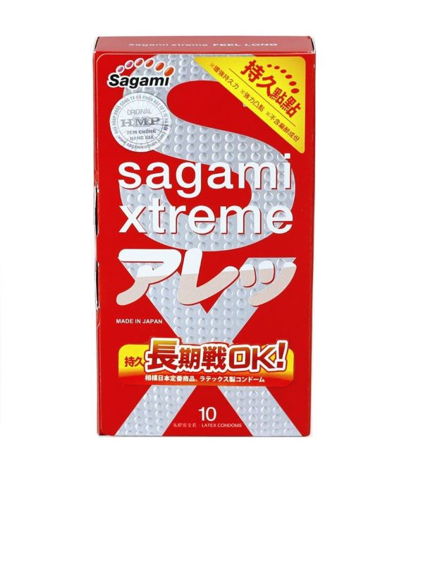 Изображение товара Презервативы Sagami Xtreme Feel Long повышенной прочности и точечной текстурой
