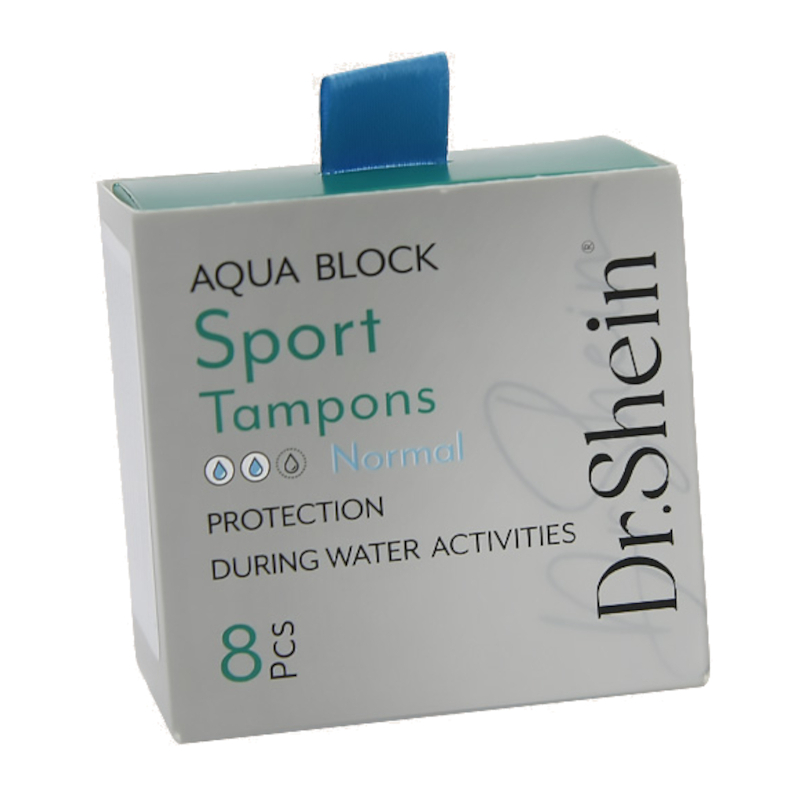 Изображение товара Др Шейн Аква Блок Normal Тампоны спортивные 50 мм 8 шт без аппликатора