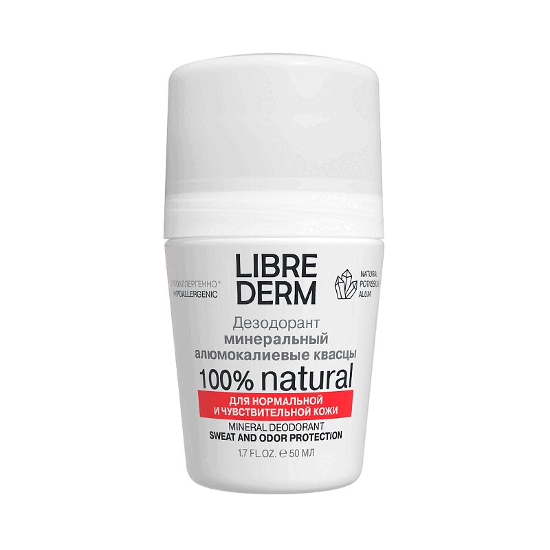 Изображение товара Минеральный дезодорант Либридерм 50 мл натуральное средство для свежести и защиты