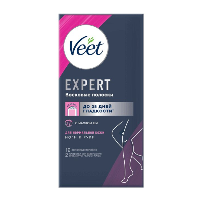 Изображение товара Veet Эксперт Восковые полоски для депиляции нормальной кожи 12 шт