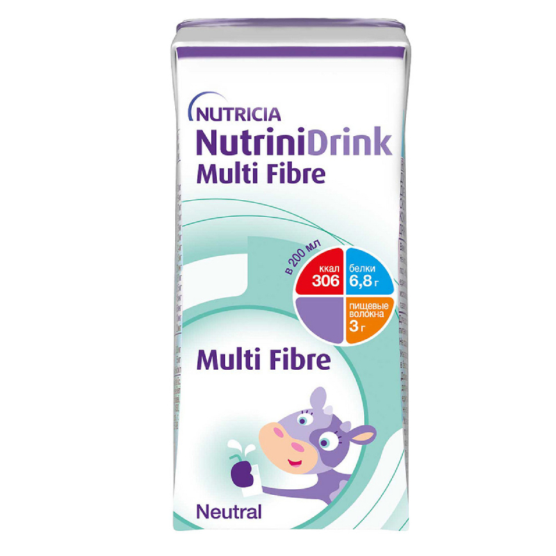 Изображение товара Нутринидринк с пищевыми волокнами для детей 200 мл лечебное питание