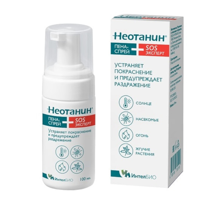 Изображение товара Неотанин SOS Эксперт пена-спрей от раздражений 100 мл
