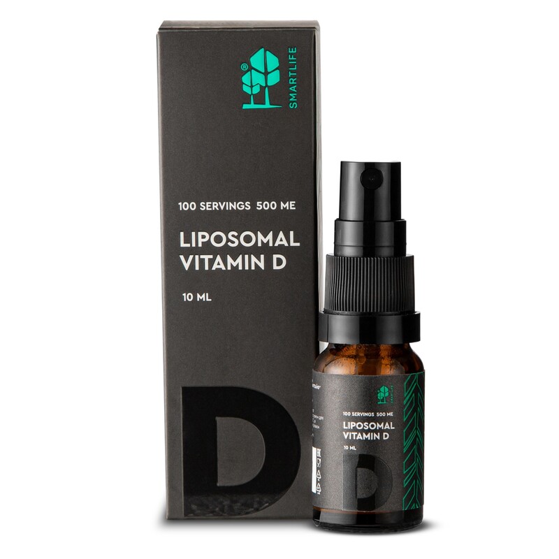 Изображение товара Липосомальный витамин D3 500 МЕ спрей 100 доз для взрослых SmartLife