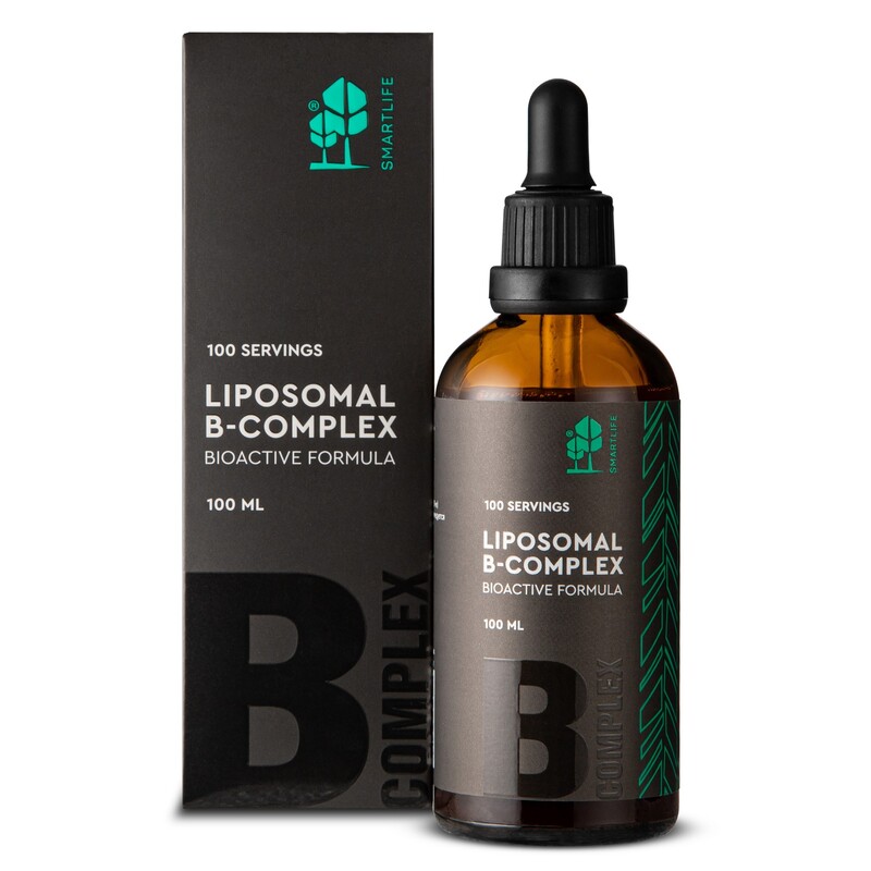 Изображение товара SmartLife Липосомальный В-комплекс капли 100 мл для нервной системы и энергии