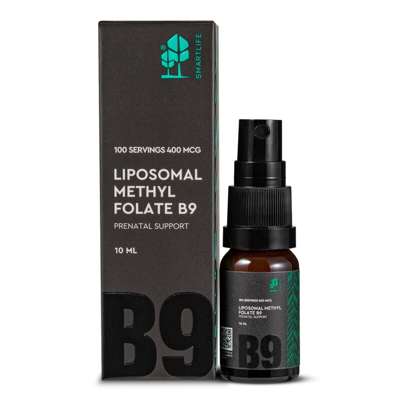 Изображение товара SmartLife Липосомальный витамин В9 спрей - 100 доз, 10 мл