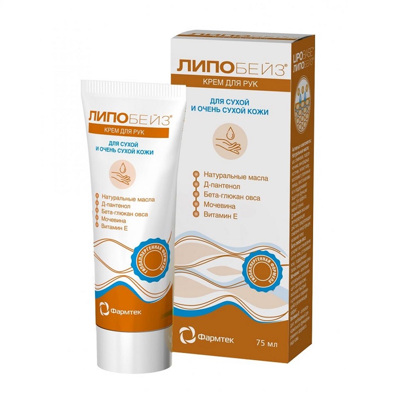 Изображение товара Липобейз Крем для рук для сухой и очень сухой кожи 75 мл