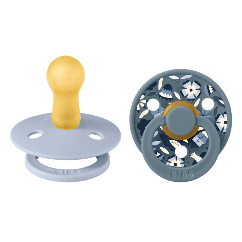 Изображение товара Латексная пустышка Bibs Colour Dusty Blue для детей 6 месяцев и старше 2 шт