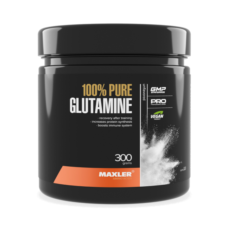 Изображение товара Maxler 100% Pure Глутамин порошок 300 г для восстановления после тренировок