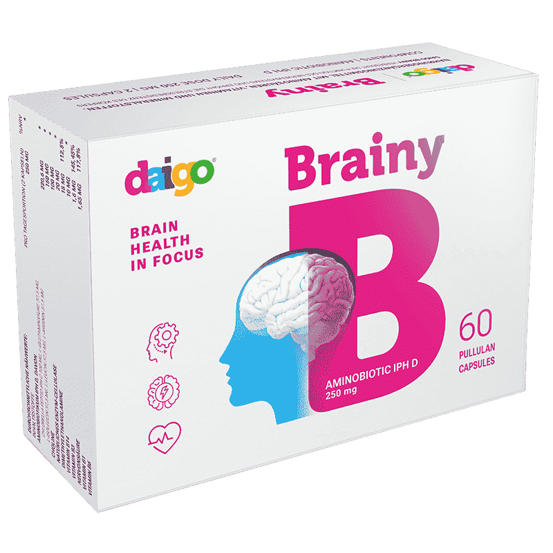 Изображение товара Daigo Brainy капсулы 60 шт для поддержки памяти и мозга высокого качества