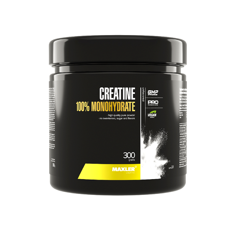 Изображение товара Maxler 100% Креатин моногидрат порошок 300 г - спортивная добавка для силы и выносливости